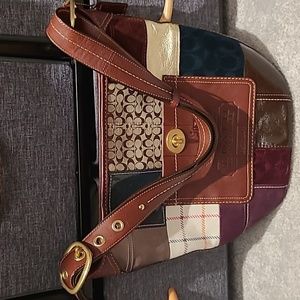 Vintage Patchwork Coach Bag